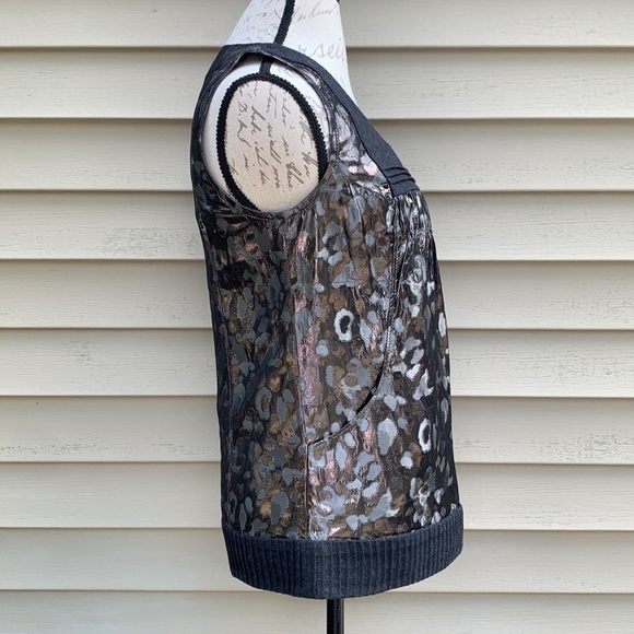 tory Burch Claire Metallic Cheetah Print Tank - Picture 10 of 16
